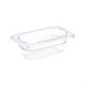 Contenedor Gastronorm GN1/9 policarbonato transparente 65mm Vogue