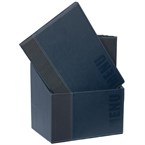 Juego de portamenús contemporary A4 Azul Securit