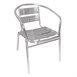 Silla con brazos Bolero aluminio apilable (Juego 4)