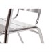 Silla con brazos Bolero aluminio apilable (Juego 4)