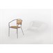 Sillones para terraza Bolero 73cm aluminio y fresno
