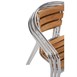 Sillones para terraza Bolero 73cm aluminio y fresno