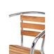 Sillones para terraza Bolero 73cm aluminio y fresno