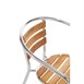 Sillones para terraza Bolero 73cm aluminio y fresno