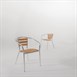 Sillones para terraza Bolero 73cm aluminio y fresno