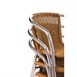Silla con brazos Bolero aluminio-polietileno natural (Juego 4)