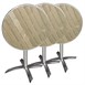 Mesa redonda abatible Bolero 60cm fresno