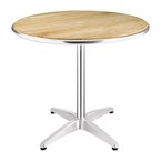 Mesa redonda de madera de fresno Bolero 800mm 