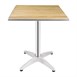 Mesa cuadrada para terraza Bolero 600mm fresno
