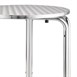 Mesa bistro redonda apilable Bolero 60cm acero inoxidable