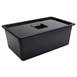 Contenedor Gastronorm policarbonato 200mm negro Vogue