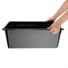 Contenedor Gastronorm policarbonato 200mm negro Vogue