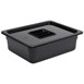Contenedor Gastronorm policarbonato tamaño medio 100mm negro Vogue