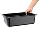 Contenedor Gastronorm policarbonato tamaño medio 100mm negro Vogue