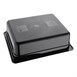 Contenedor Gastronorm policarbonato tamaño medio 100mm negro Vogue