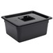 Contenedor Gastronorm policarbonato tamaño medio 150mm negro Vogue