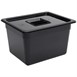 Contenedor Gastronorm policarbonato tamaño medio 200mm negro Vogue