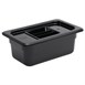 Contenedor Gastronorm policarbonato un cuarto 100mm negro Vogue