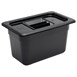 Contenedor Gastronorm policarbonato un cuarto 150mm negro Vogue