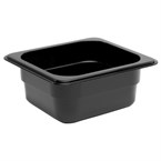 Contenedor Gastronorm policarbonato un sexto 65mm negro Vogue