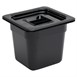 Contenedor Gastronorm policarbonato un sexto 150mm negro Vogue