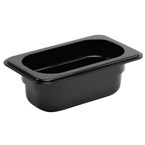 Contenedor Gastronorm policarbonato un noveno 65mm negro Vogue