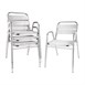 Sillones apilable Bolero 780mm aluminio