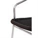Silla con brazos Bolero aluminio-polietileno negro (Juego 4)