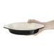 Molde ovalado gratinar negra 650ml Vogue