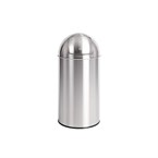 Papelera de acero inoxidable Bolero 40L plata