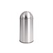 Papelera de acero inoxidable Bolero 40L plata