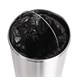 Papelera de acero inoxidable Bolero 40L plata