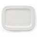 Plato rectangular redondeado blanco Olympia