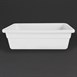Recipiente Gastronorm tamaño medio blanco 100mm Olympia