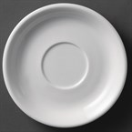 Platos de taza de capuchino blancos 180mm Olympia