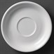 Platos de taza de capuchino blancos 180mm Olympia