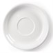 Platos de taza de capuchino blancos 180mm Olympia