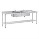 Fregadero de acero inox Vogue 2400 x 600mm