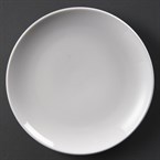 Platos llanos sin borde Olympia blancos 230mm