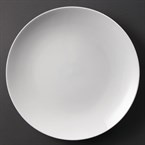 Platos llanos sin borde Olympia blancos 310mm