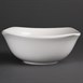 Cuencos cuadrados borde onda Olympia blancos 220mm