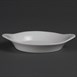 Platos ovalados redondeados con asas blancos 156 x 126mm Olympia