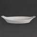 Fuentes ovaladas con asas Olympia blancas 320 x 177mm