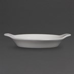 Fuentes redondas con asas Olympia blancas 170 x 140mm