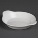 Fuentes redondas con asas Olympia blancas 170 x 140mm