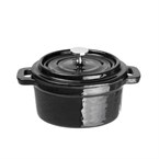 Mini-cacerola hierro fundido negro Vogue redonda