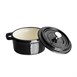 Mini-cacerola hierro fundido negro Vogue redonda