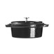 Mini-cacerola hierro fundido negro Vogue ovalada