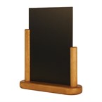 Pizarra de mesa Securit acabado teca 280 x 200mm