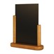 Pizarra de mesa Securit acabado teca 280 x 200mm